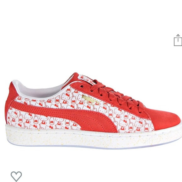 Hello Kitty Shoes - NIB hello kitty x puma red suede sneakers